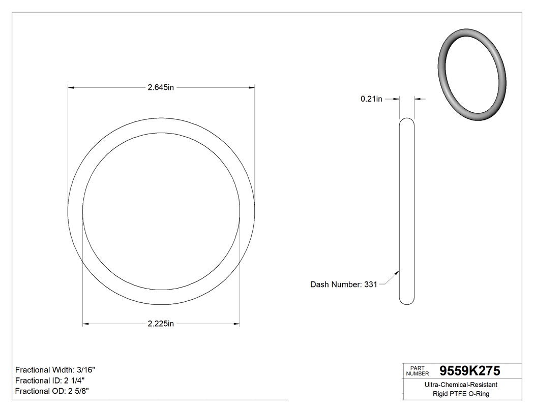 Technical drawing - 9559K275
